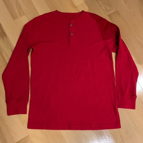 2 Long Sleeve Tees - Glow in the Dark Skeleton & Red - size L (10/12) - Picture 9 of 16